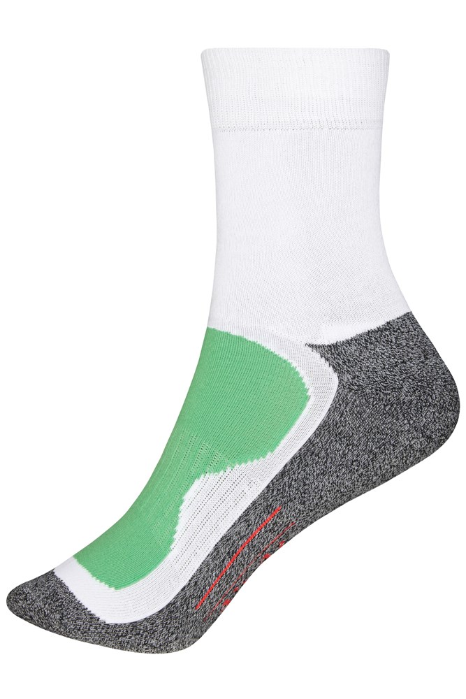 Sport Socks - White/green (ca. Pantone white
142-13C)