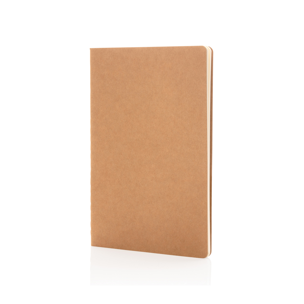 A5 Softcover Notizbuch - braun (± PMS 728)