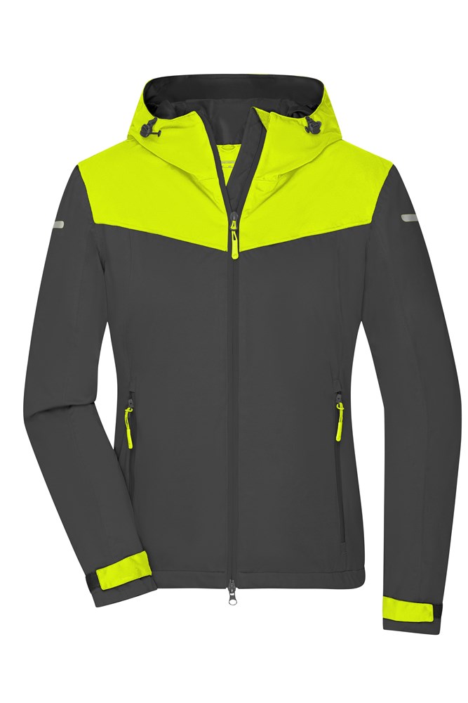Ladies' Allweather Jacket GRS - Carbon/bright-yellow/carbon (ca. Pantone 425U
809M)