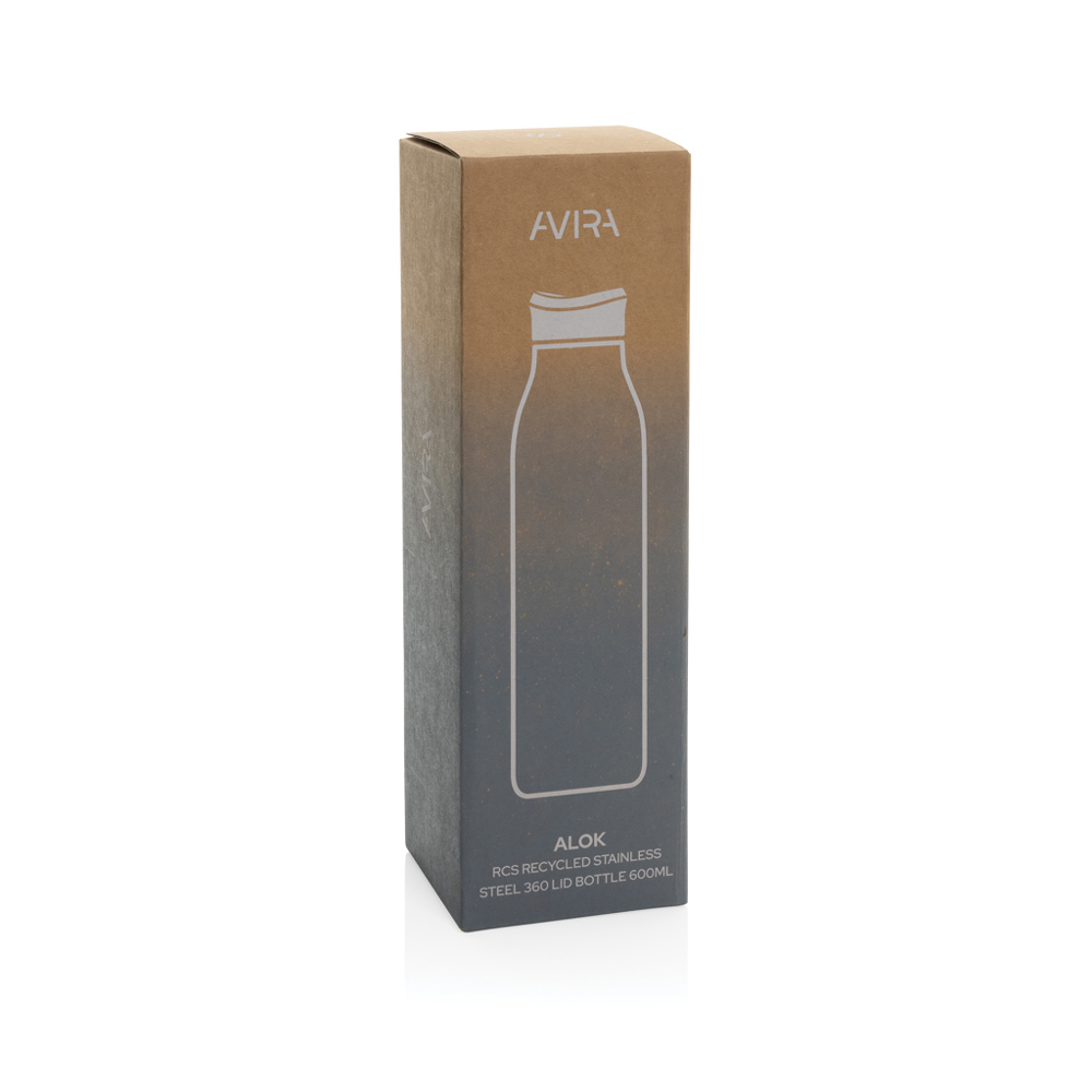 Avira Alok 360 Klick-Wasserflasche aus RCS rec. Stahl, 600ml