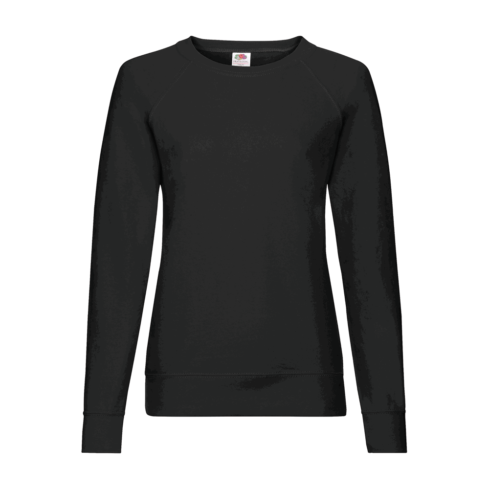 621460 - Lightweight Raglan Sweat Lady-Fit - schwarz