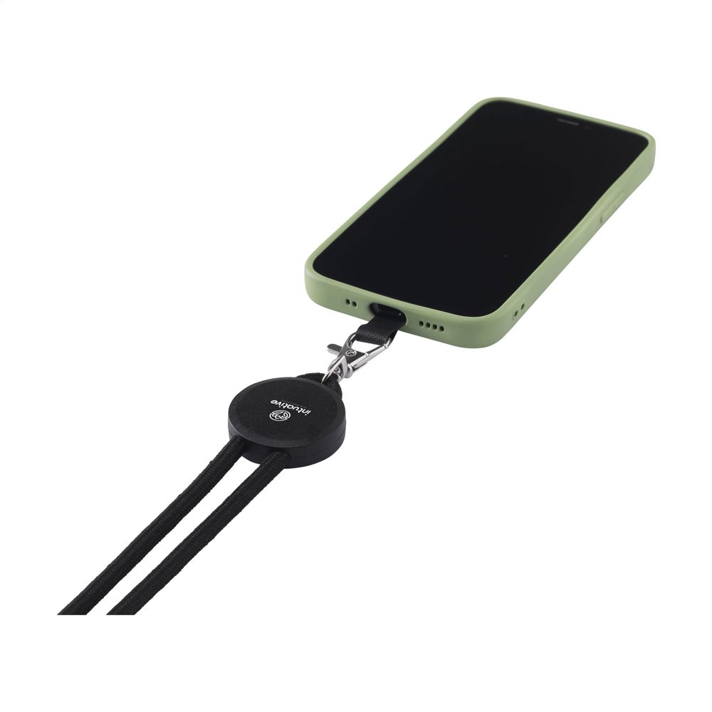 Lace Lanyard GRS RPET 0,5 cm Handy-Schlüsselband