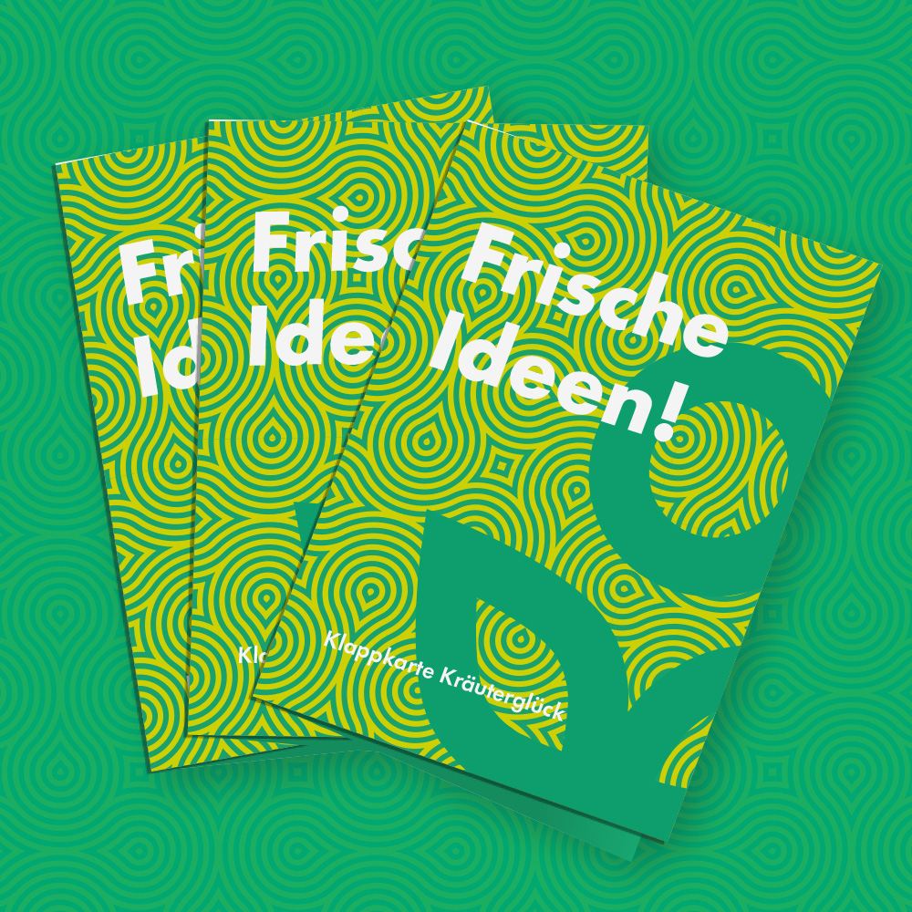 Klappkarte mit Pflanzstick – Herbi