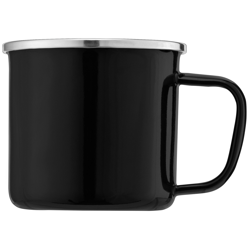 Wyoming - 385 ml Campfire Tasse mit Emaille-Beschichtung und Edelstahlrand