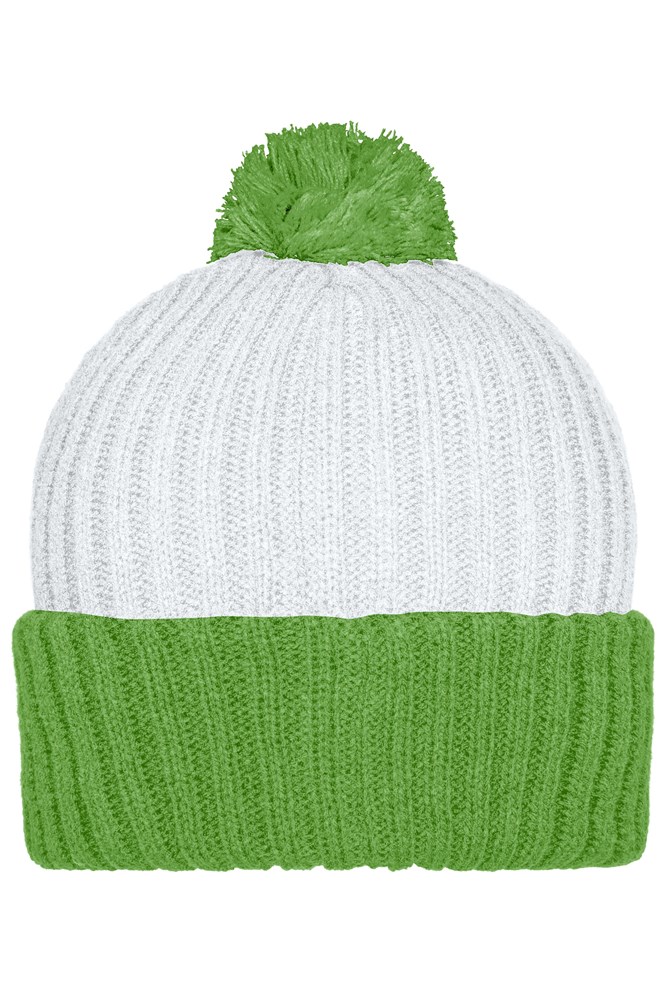 Knitted Cap with Pompon
