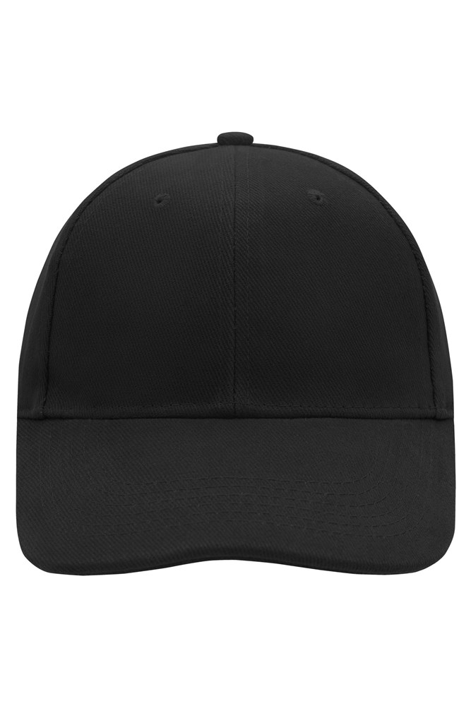 6 Panel Cap Laminated - Black (ca. Pantone blackC)