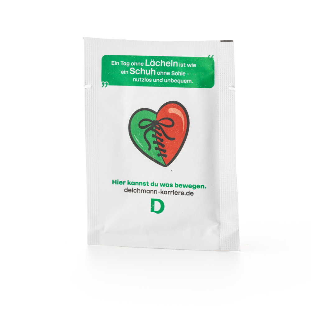 Sneaker Cleaner Tuch im Sachet aus Papier Pet/Alu/Papier