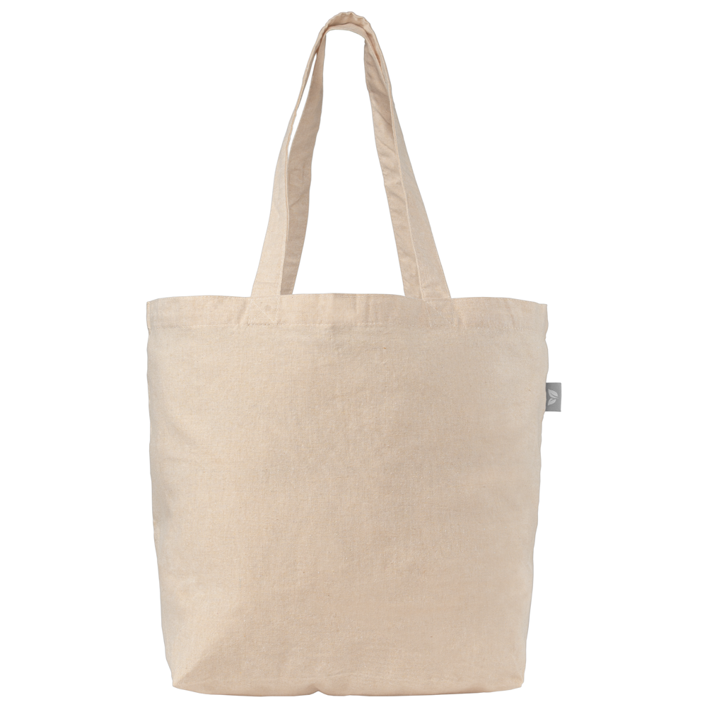 Budget Shopper Recycelte Baumwoll Tragetasche (140 g/m²)