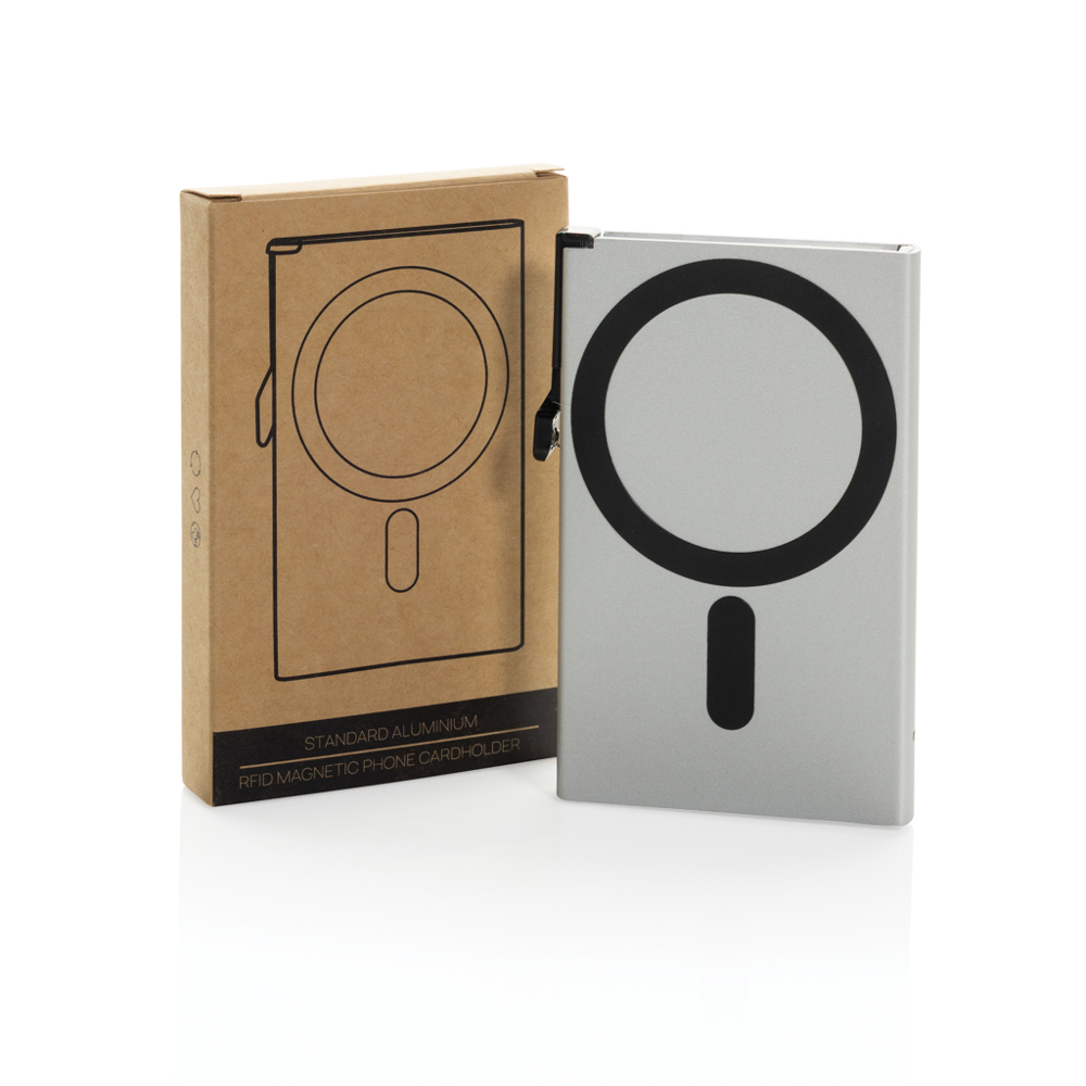 Magnetischer RFID-Kartenhalter aus Aluminium für Smartphones