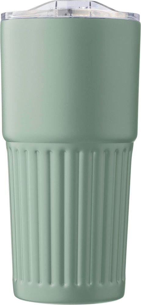 Recycelter Edelstahl-Trinkbecher mit doppelter Wand (500 ml) Kael - Grün