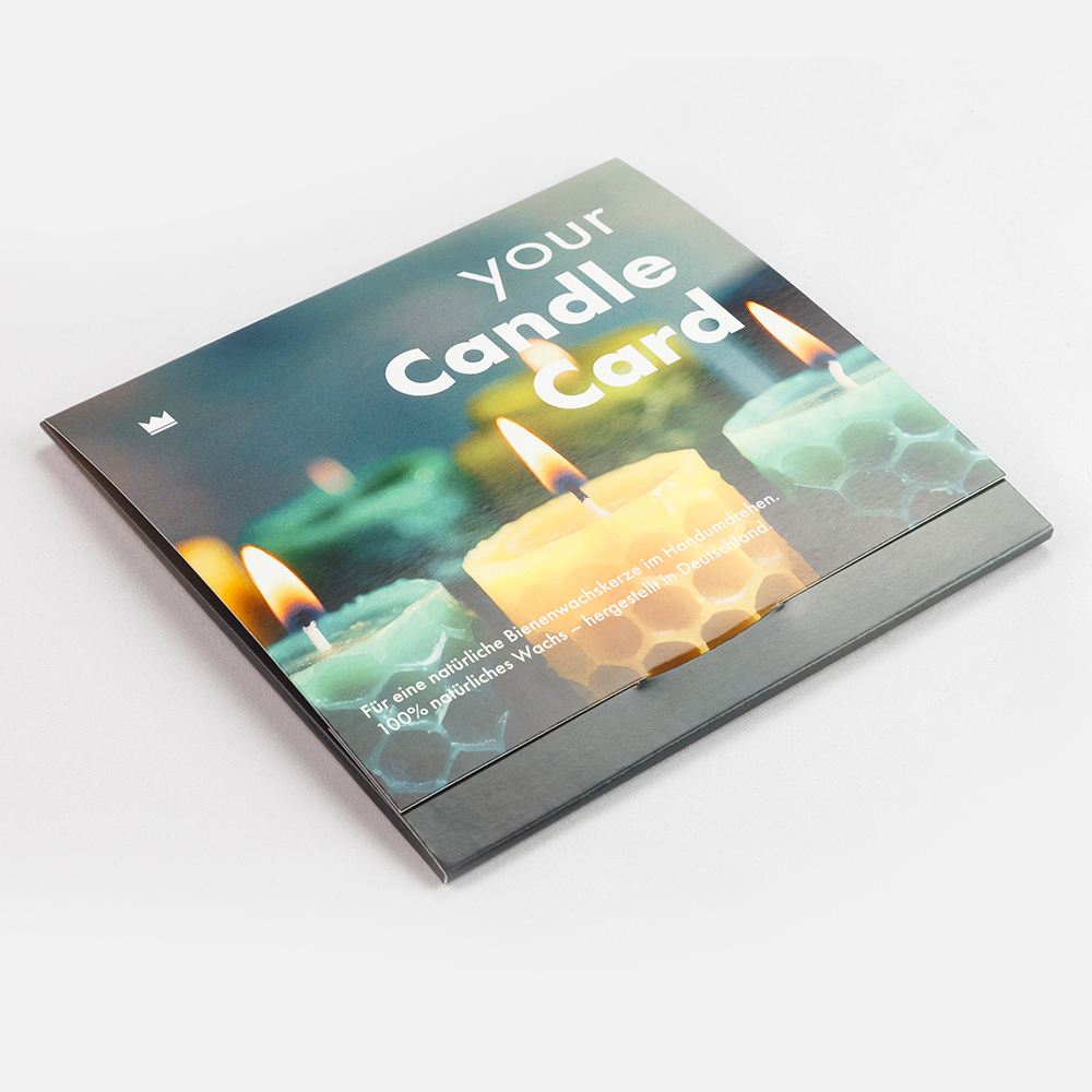 Kerzenbastelset – Klappkarte Midi