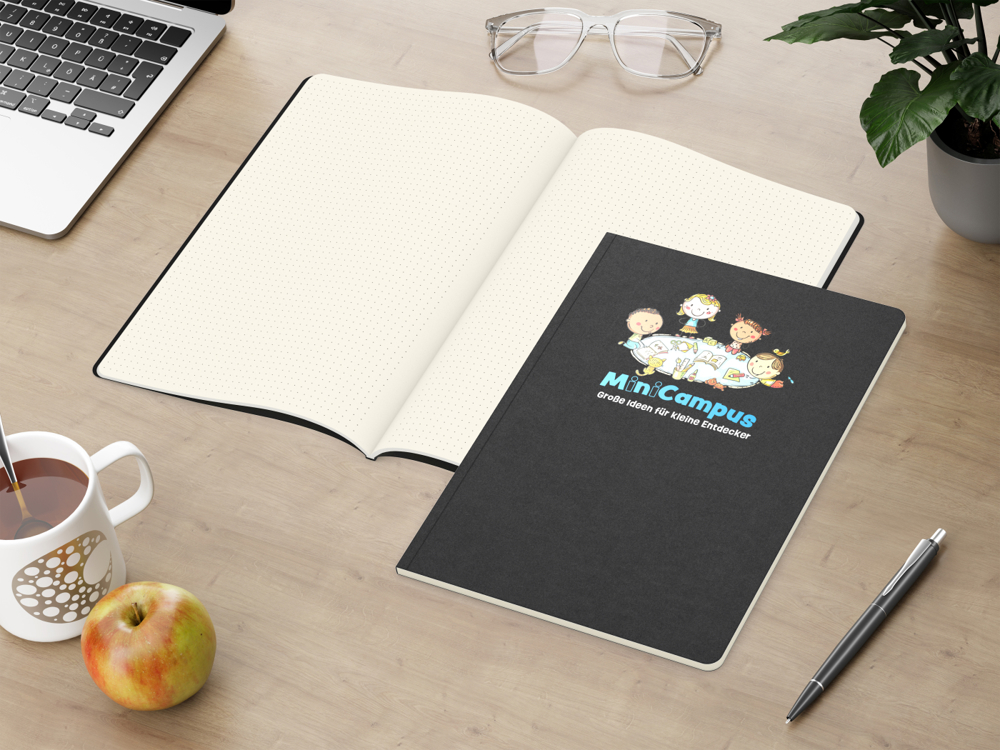 Notizbuch Copy-Book, A4, Punktraster, schwarz