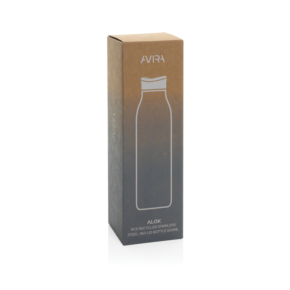 Avira Alok 360 Klick-Wasserflasche aus RCS rec. Stahl, 600ml