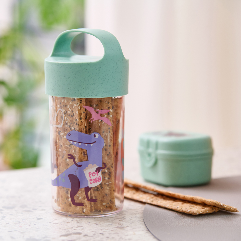 Koziol BUDDY SNACK 0,5 REX Snackpot / Trinkflasche 500ml