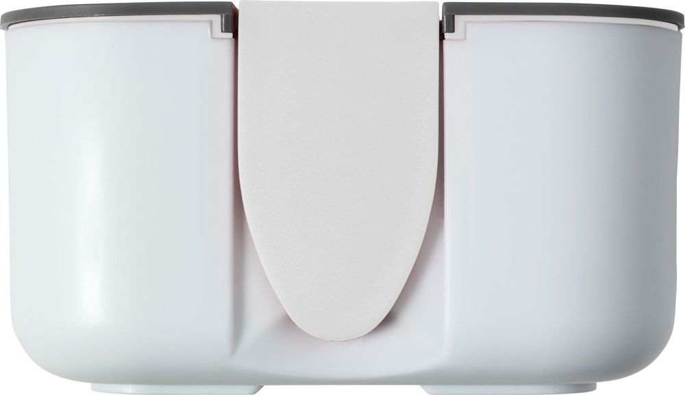 Brotdose(850 ml) aus Silikon und Kunststoff Veronica - Weiß