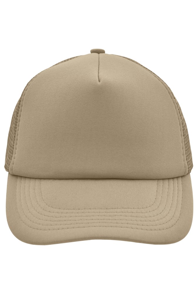 5 Panel Polyester Mesh Cap - Khaki (ca. Pantone 468C)