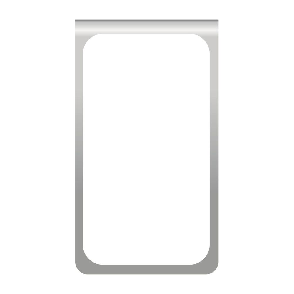 ROMINOX® Mehrweg-Büroklammer Straight Clip ohne Noppen, idealer Mailingartikel für Dokumente, bis zu 18 Seiten Klemmkraft