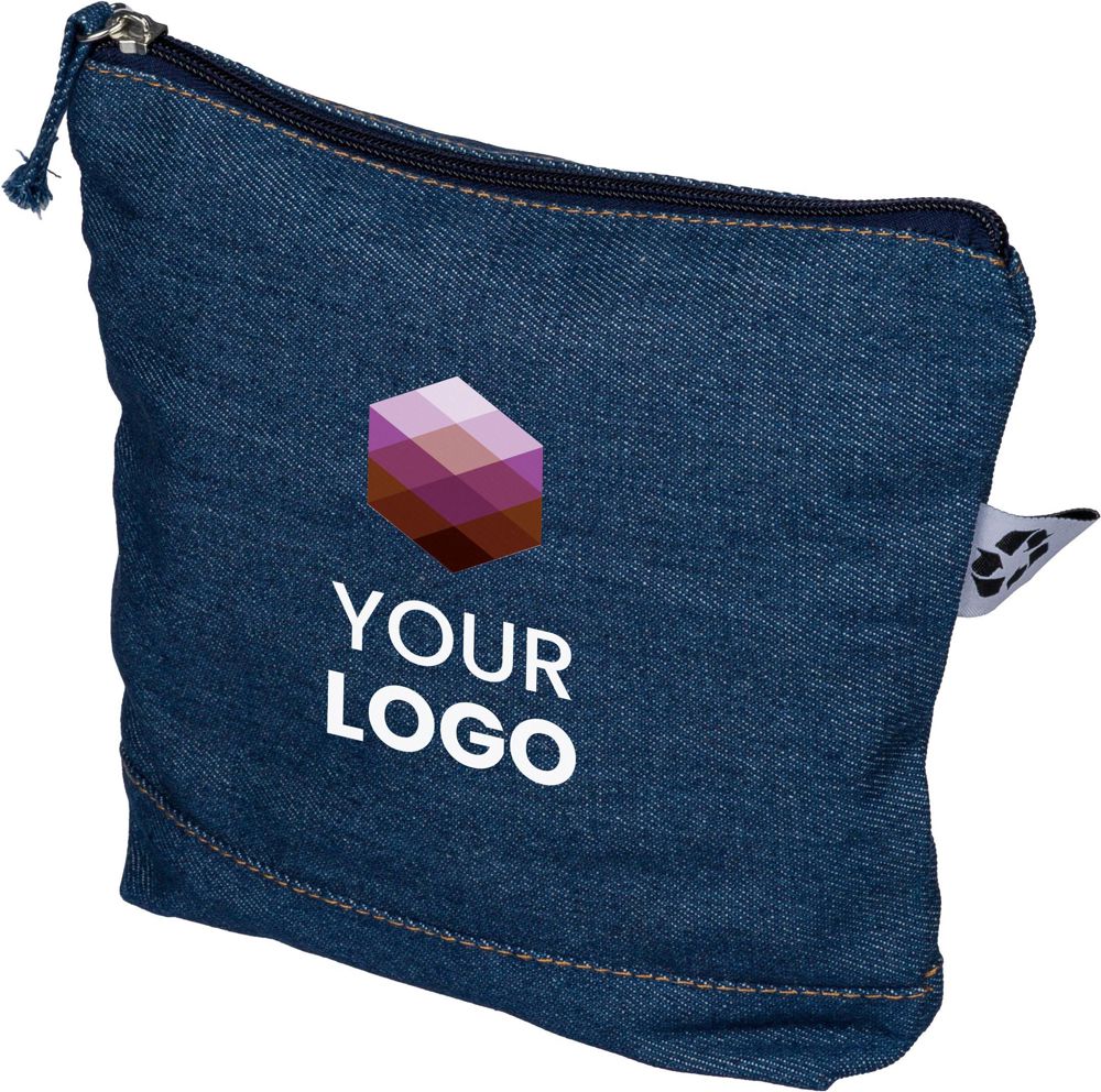 Kosmetiktasche aus recyceltem Denim Orin