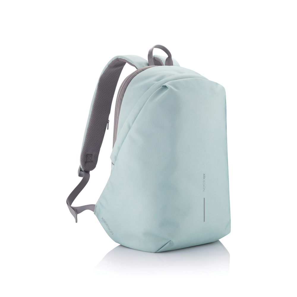 Bobby Soft, Anti-Diebstahl-Rucksack - Minze, grau (± PMS 344/ ± PMS Cool Grey 9)