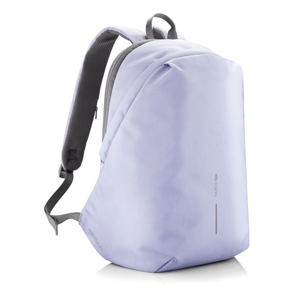 Bobby Soft, Anti-Diebstahl-Rucksack - lavender, grau (± PMS 15-3716TCX/ ± PMS Cool Grey 9)