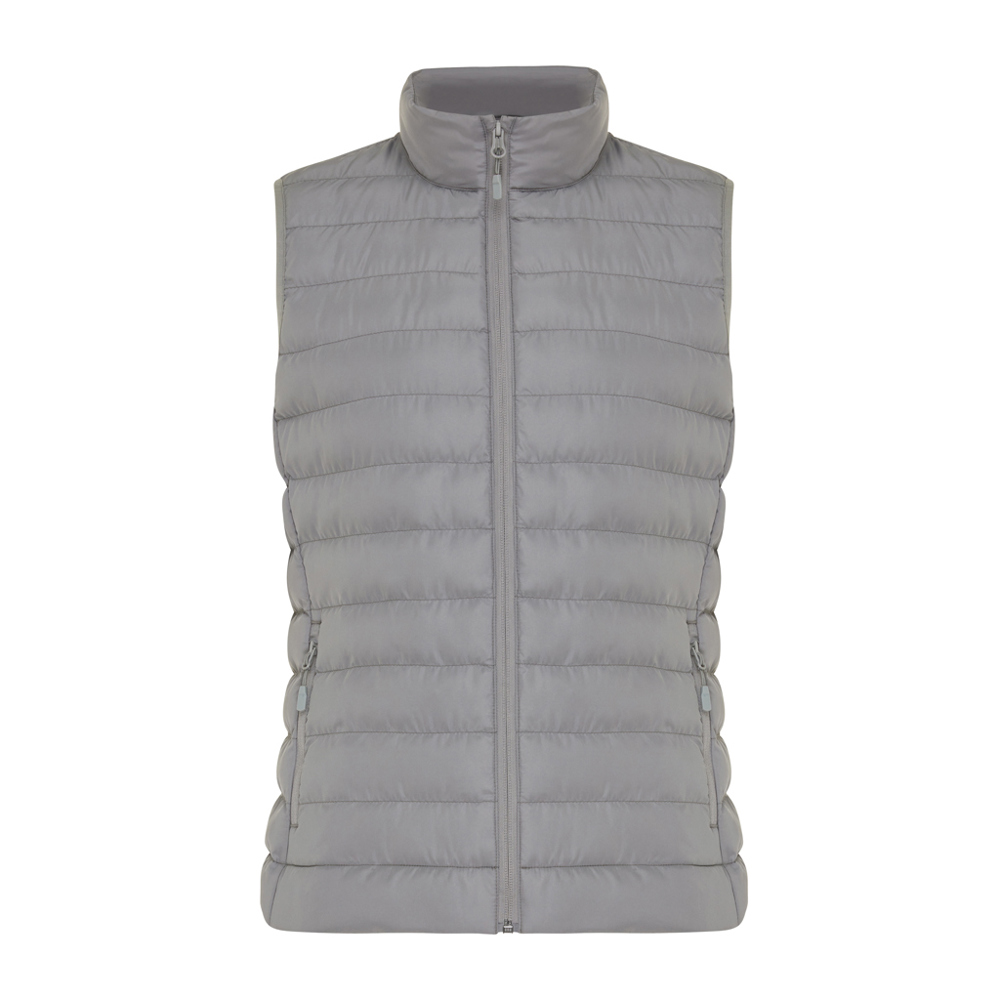 IQONIQ Meru Damen Bodywarmer aus recyceltem Polyester - Silbergrau (± PMS 17-4405 TCX)