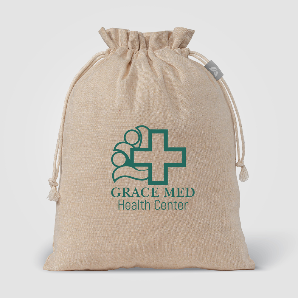 Geschenktasche Medium aus recycelter Baumwolle (110 g/m²)