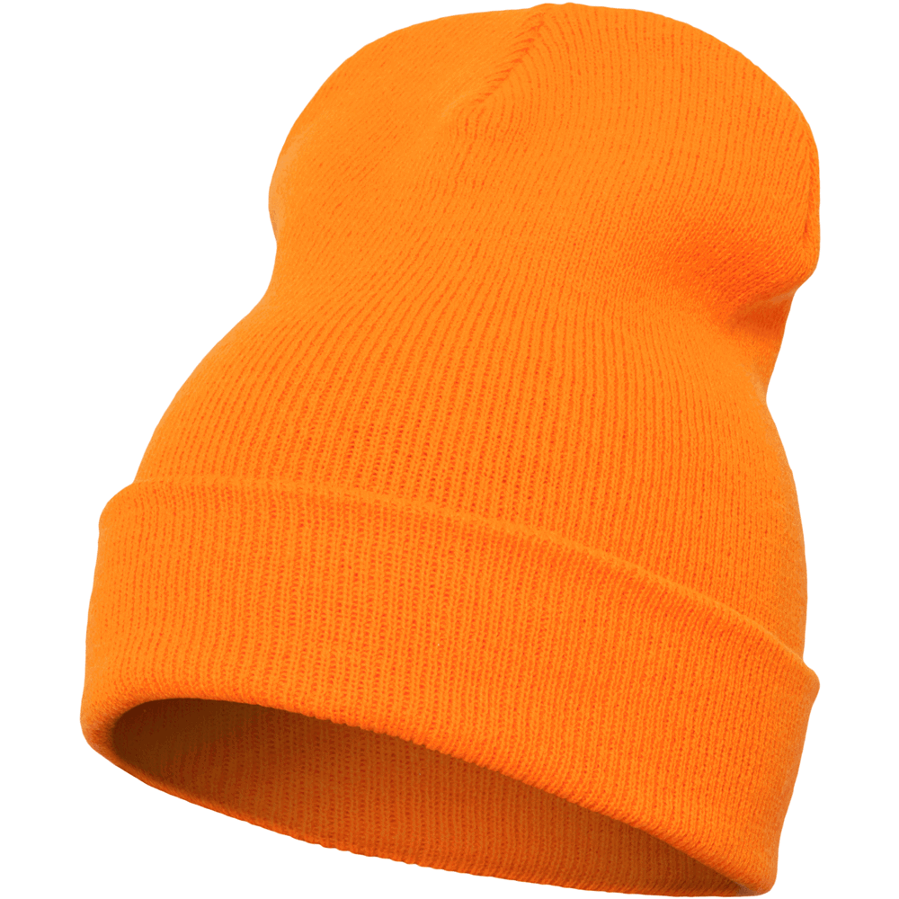 Heavyweight Long Beanie - blaze orange
