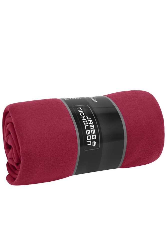 Fleece Blanket - Bordeaux/natural (ca. Pantone 1955C
7534C)