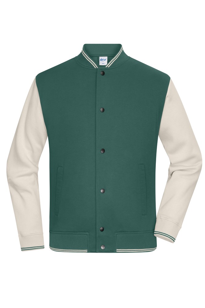 College-Jacket UNISEX OCS Blended & RCS - Smoky-green/sandstone (ca. Pantone P 123-8 U
406 C)
