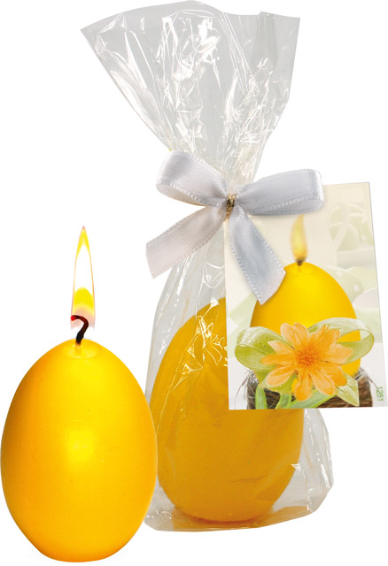 Ei-Kerze - Frohe Ostern, inkl. Digitaldruck 1-4/4 c