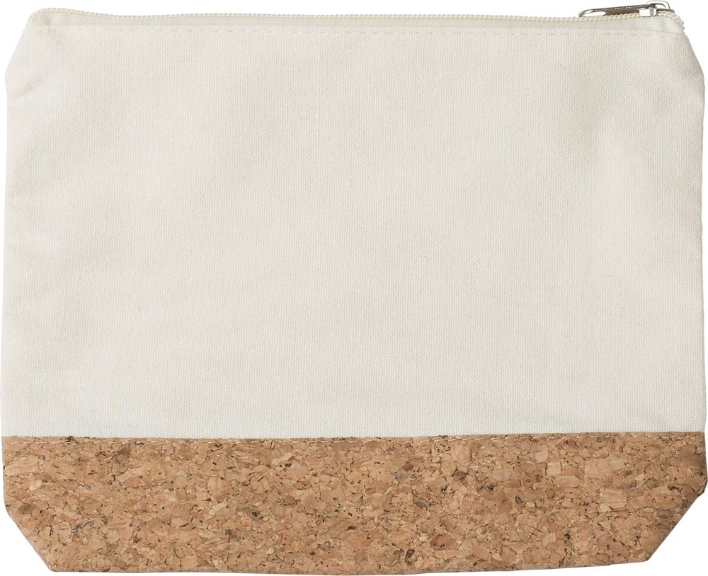 Kosmetiktasche aus Baumwolle (220 gr/m2) Teagan - Khaki
