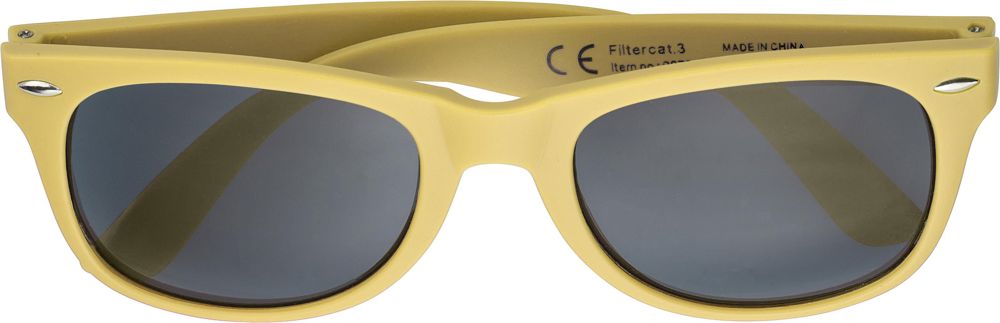 Recyceltem sonnenbrille aus Kunststoff Kenzie - Gelb