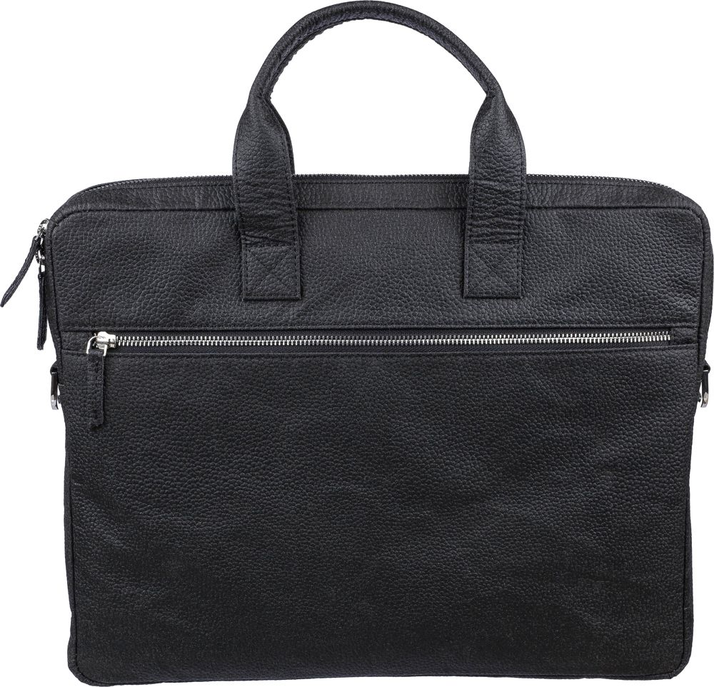 Laptoptasche Lillian aus Tomatenleder - schwarz