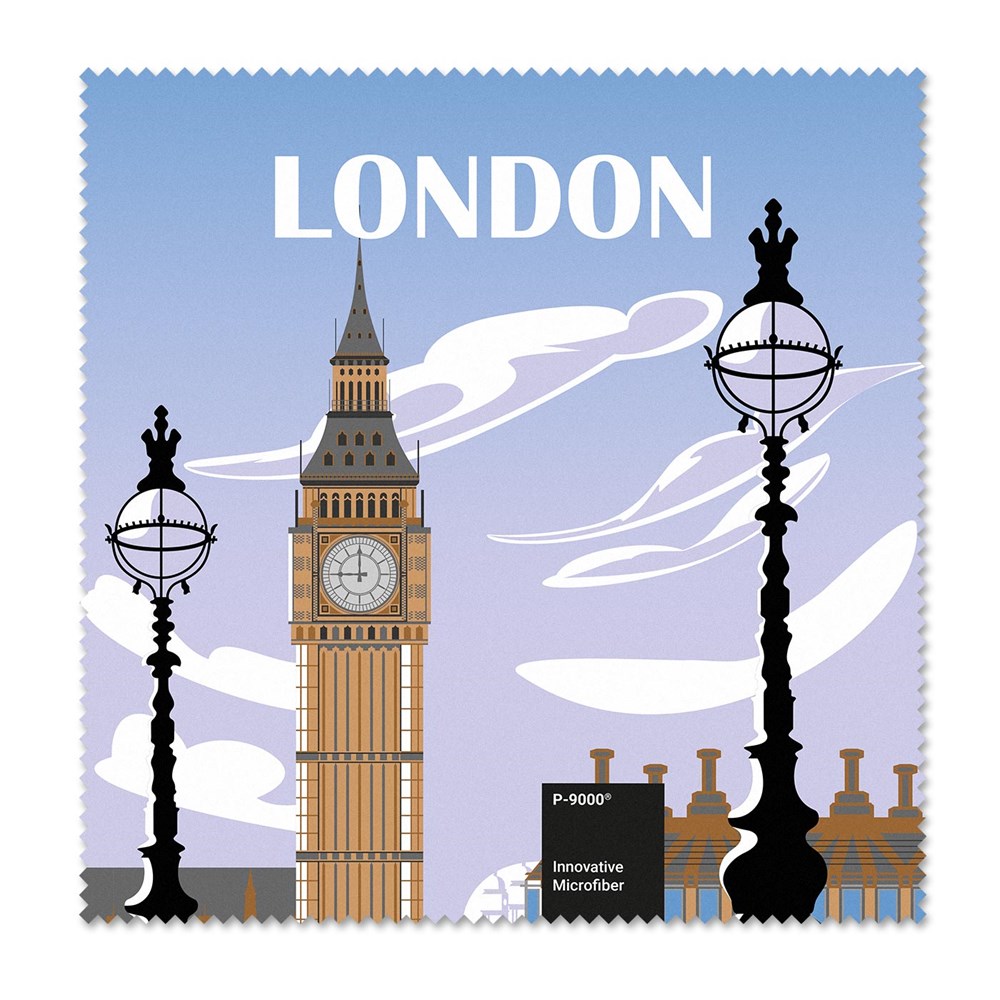 POLYCLEAN Brillenputztuch 20x20 cm im Polybeutel, All-Inclusive-Paket