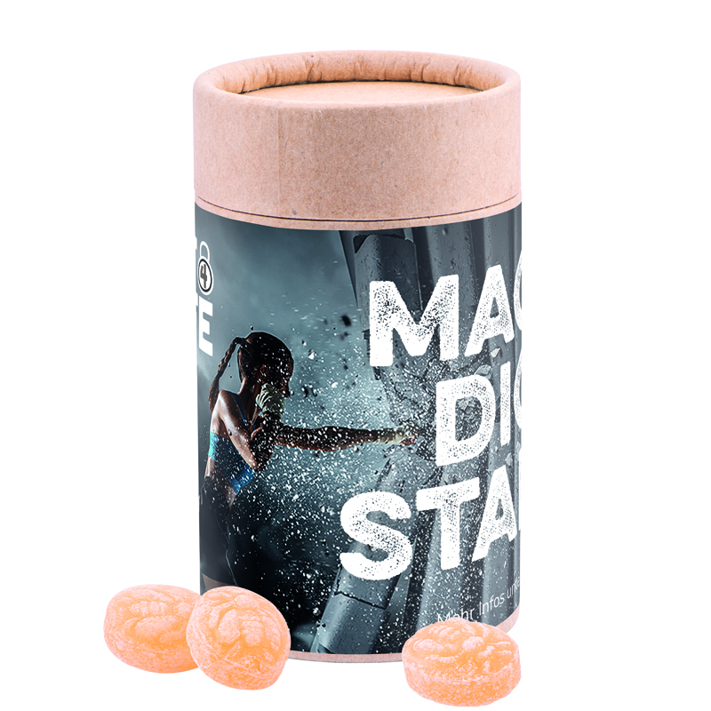 Papierdose Eco Midi mit Honigbienen Bonbons