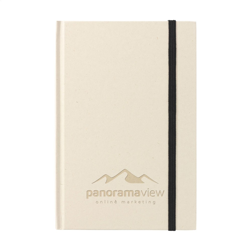 Bagasse Sugarcane Notebook A5 Notizbuch - Schwarz
