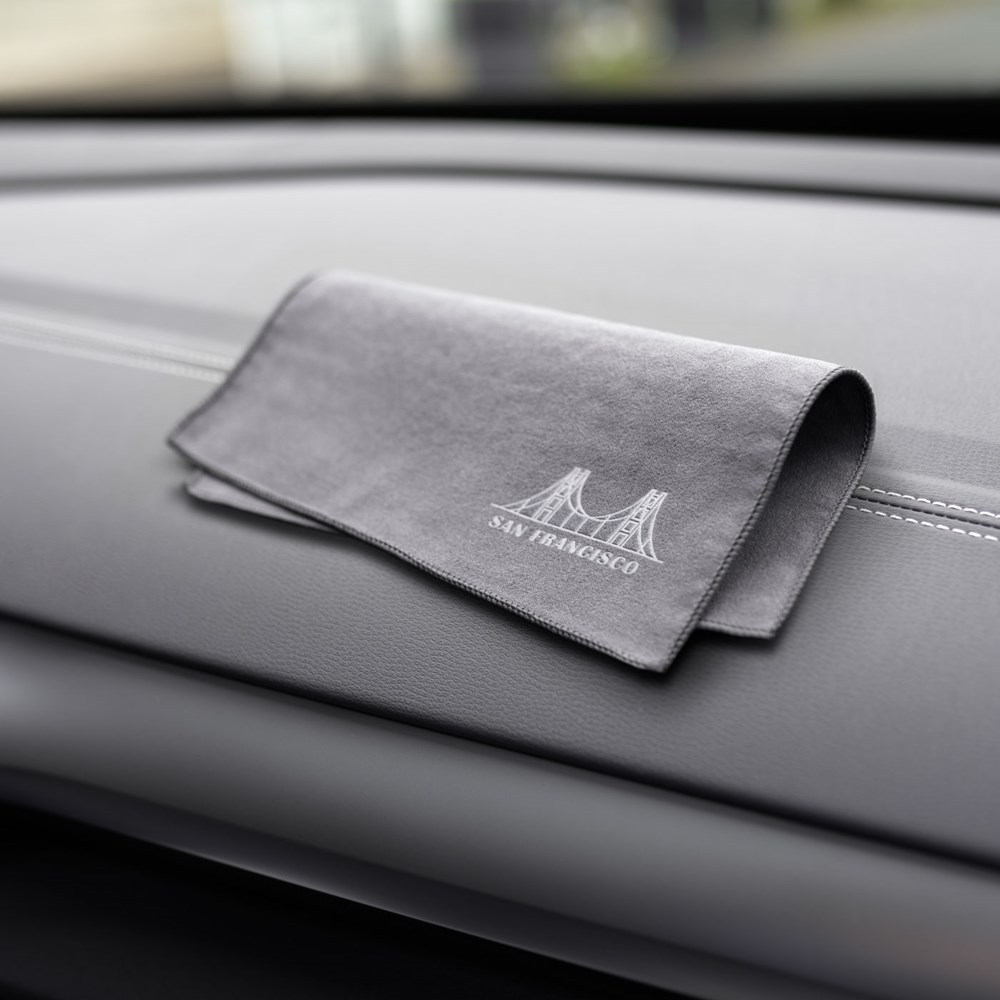 Microfaser-Prägetuch 20x20 cm im Papieretui, All-Inclusive-Paket