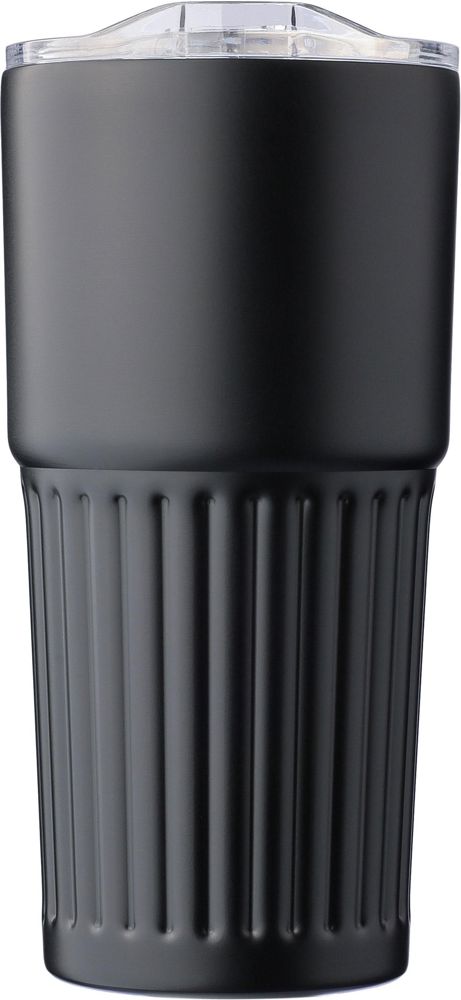 Recycelter Edelstahl-Trinkbecher mit doppelter Wand (500 ml) Kael - Schwarz