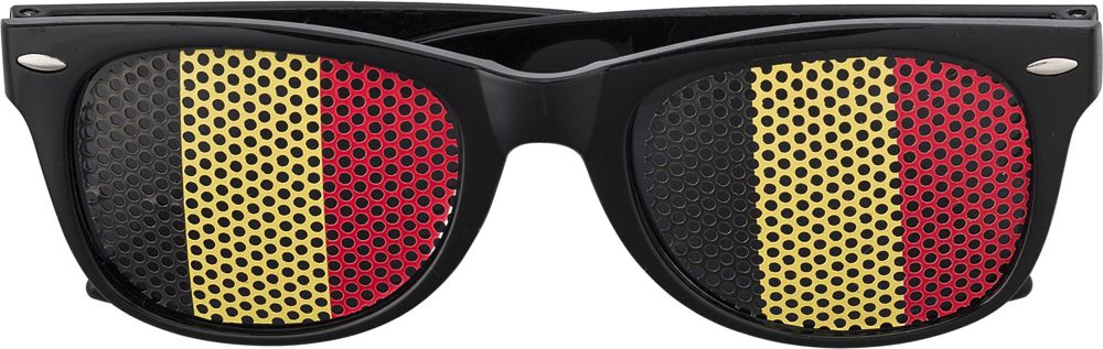 Fan Sonnenbrille aus Plexiglas Lexi - schwarz/gelb/rot