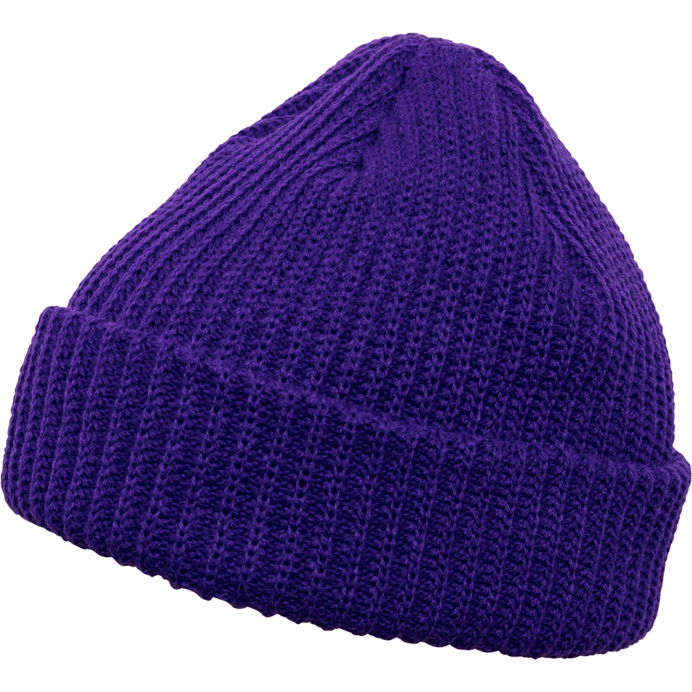 Rib Beanie - purple