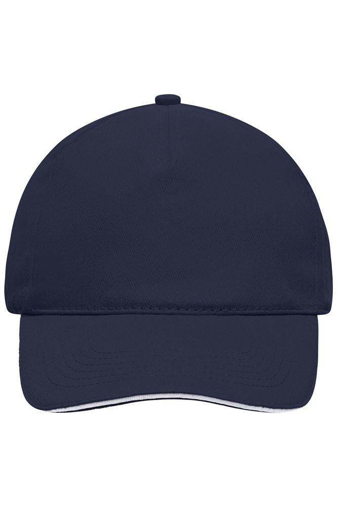 5 Panel Sandwich Cap - Navy/white (ca. Pantone 296C
white)