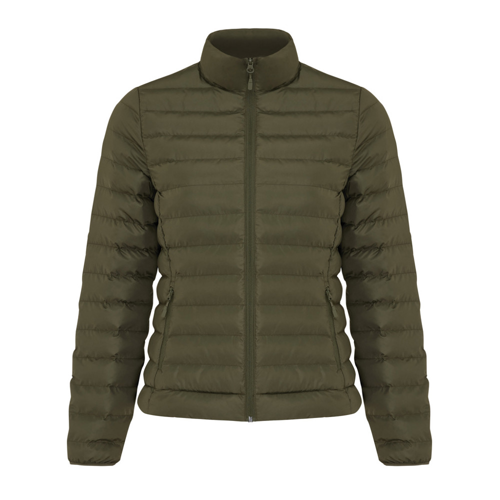 IQONIQ Maiko Damen Steppjacke aus recyceltem Polyester - khaki (± PMS 18-0523 TCX)