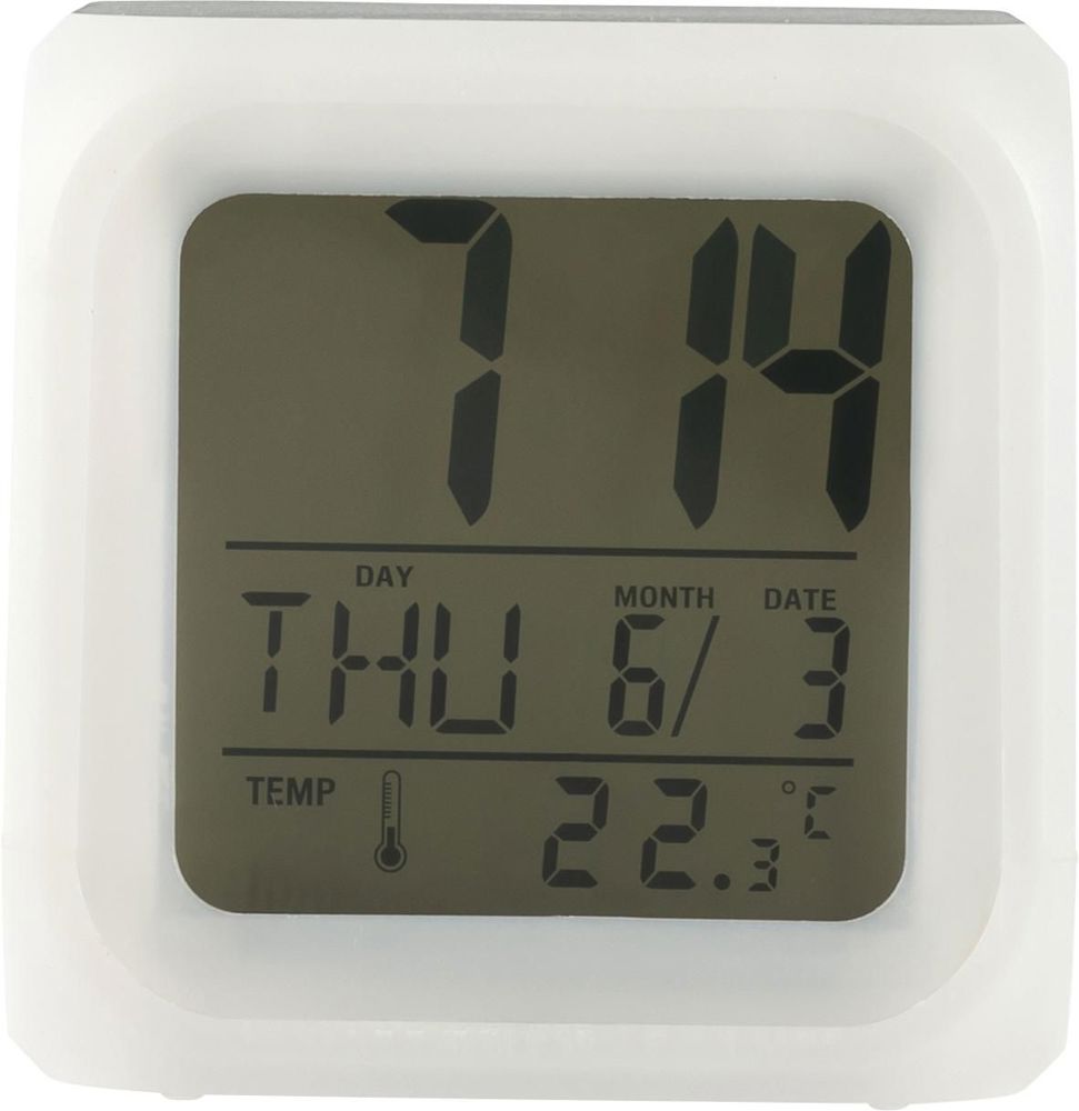 Wecker in Würfel-Form Leona - Weiß