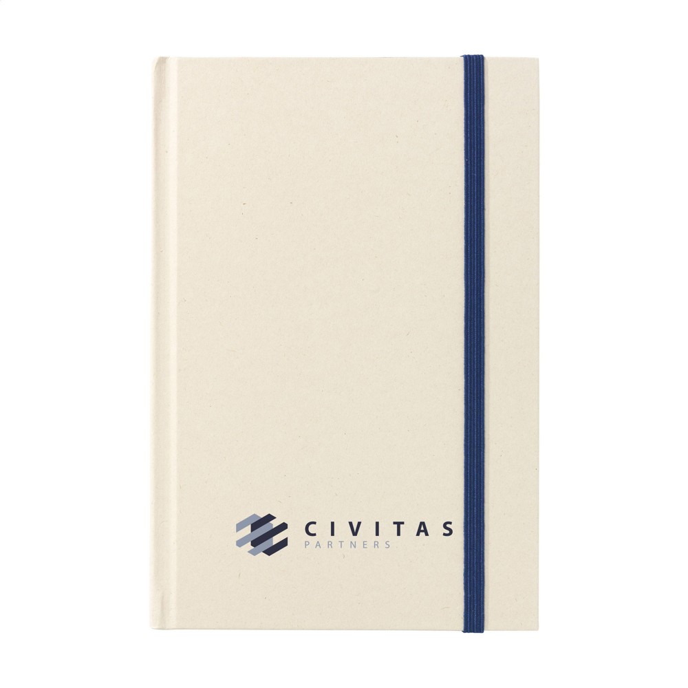 Bagasse Sugarcane Notebook A5 Notizbuch - blau (± PMS 2767C)
