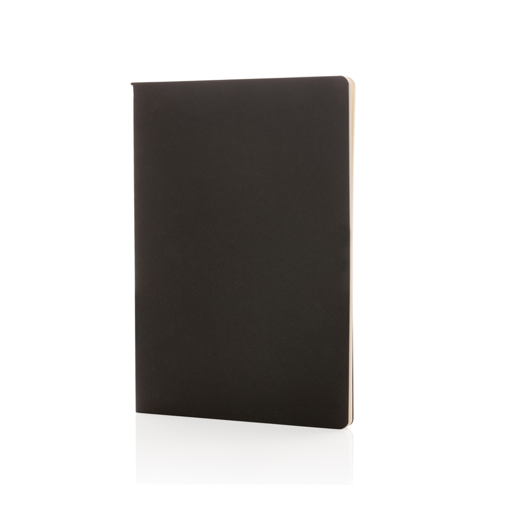 A5 Softcover Notizbuch - schwarz (± PMS Black)