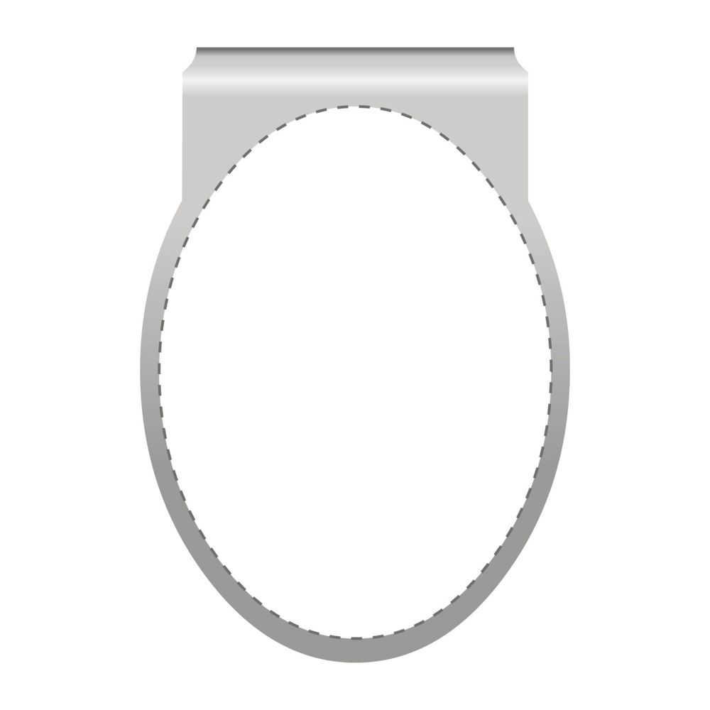 ROMINOX® Mehrweg-Büroklammer Shape Clip Variante I, idealer Mailingartikel für Dokumente, bis zu 18 Seiten Klemmkraft