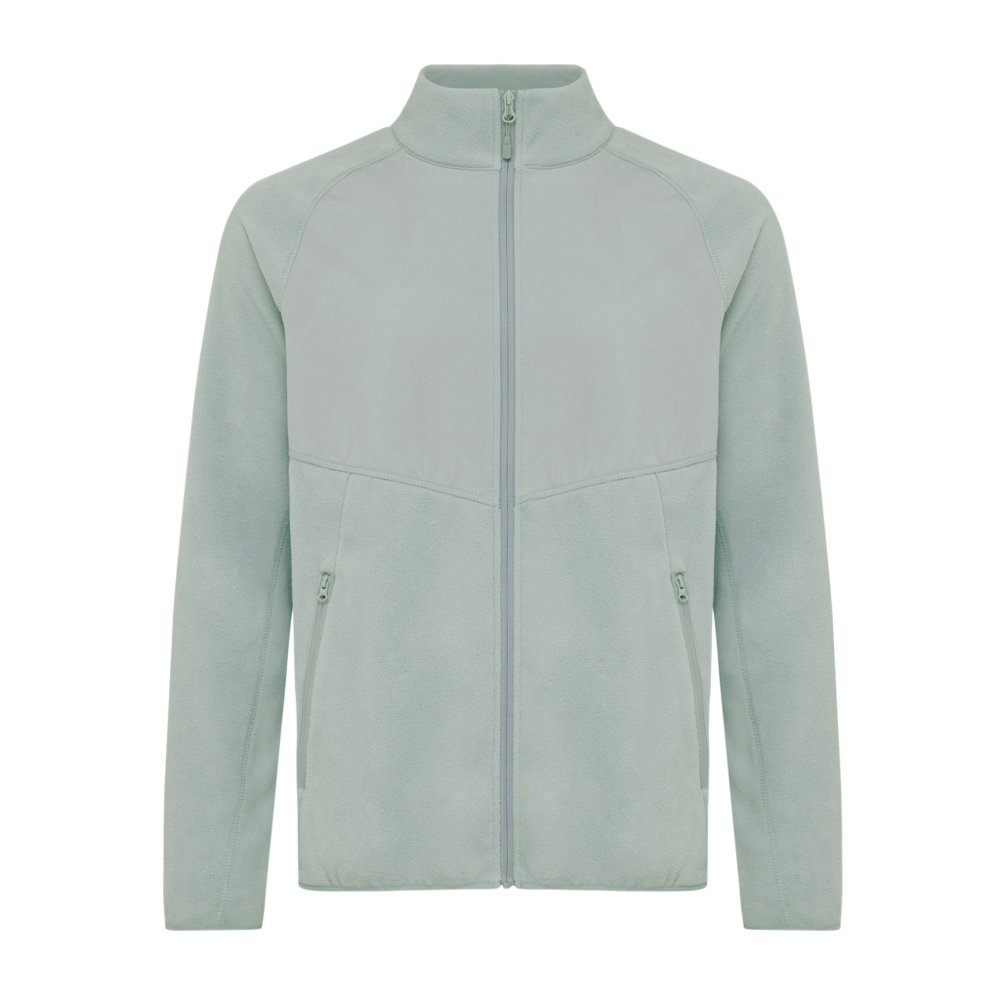 IQONIQ Talung Mikrofleece Jacke aus recyceltem Polyester - Iceberg green (± PMS 15-5205 TCX)