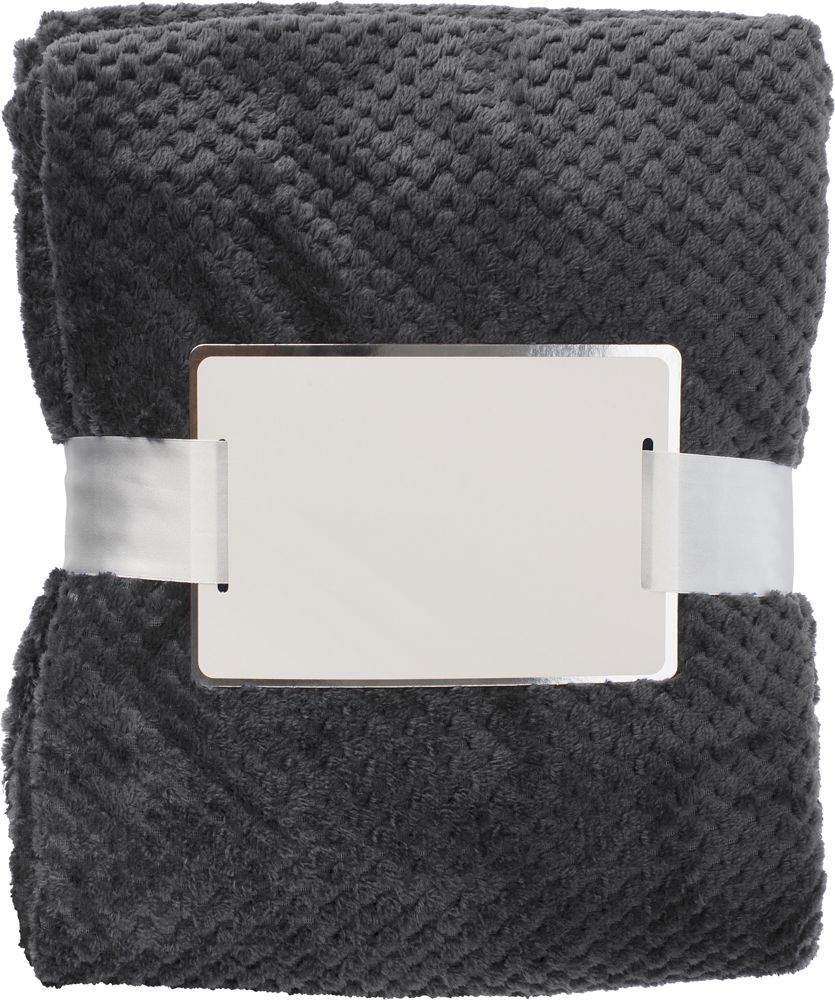 Flanellfleece (230 gr/m²) Decke Nikolai - grau