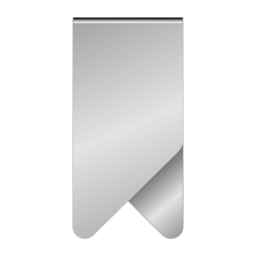 ROMINOX® Mehrweg-Büroklammer Big Clip, idealer Mailingartikel für Dokumente, bis zu 50 Seiten Klemmkraft