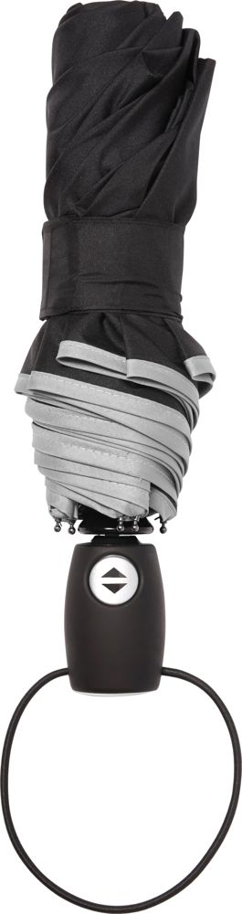 Automatik Taschenschirm aus Pongee-Polyester Ben - Hellgrau